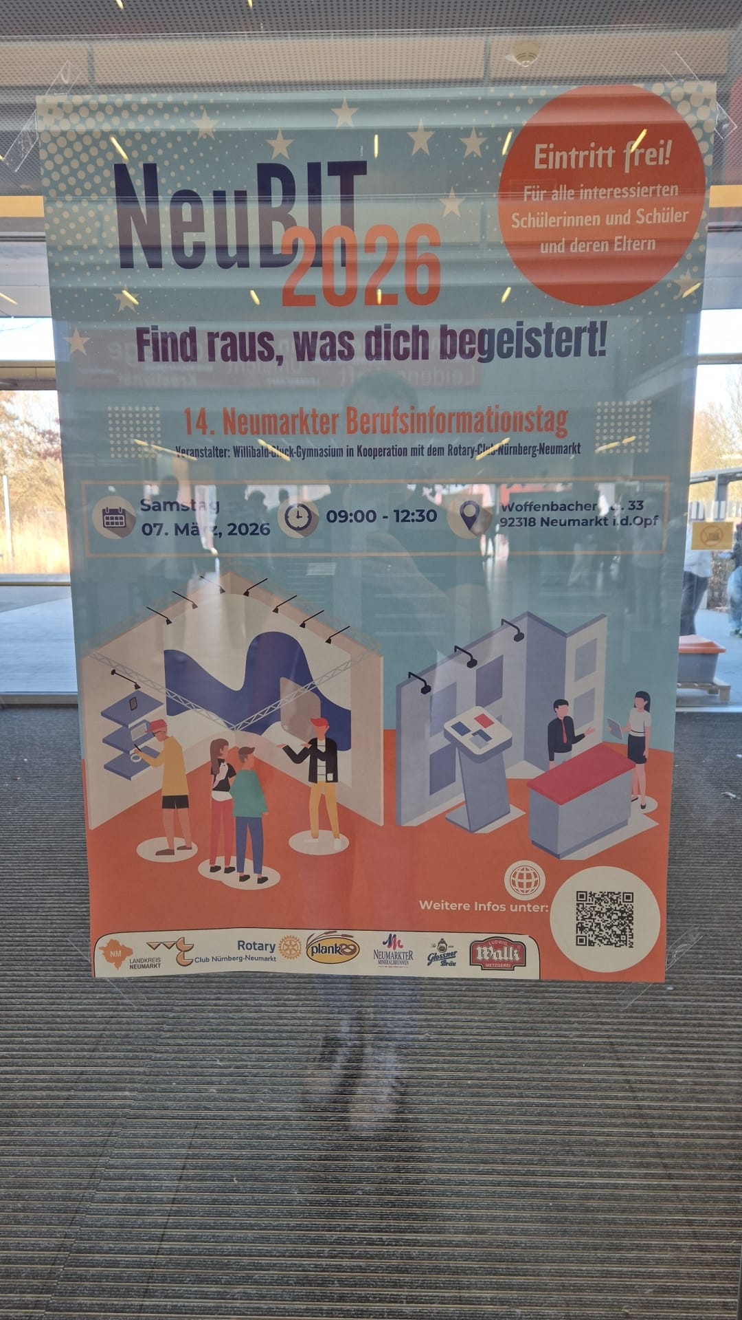 Plakat der Neubit 2026 des Willibald-Gluck-Gymnasiums Neumarkt